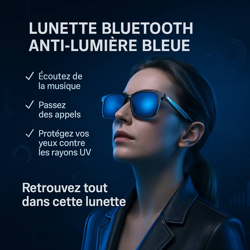 LUNETTE CONNECTEE ANTI-REFLET