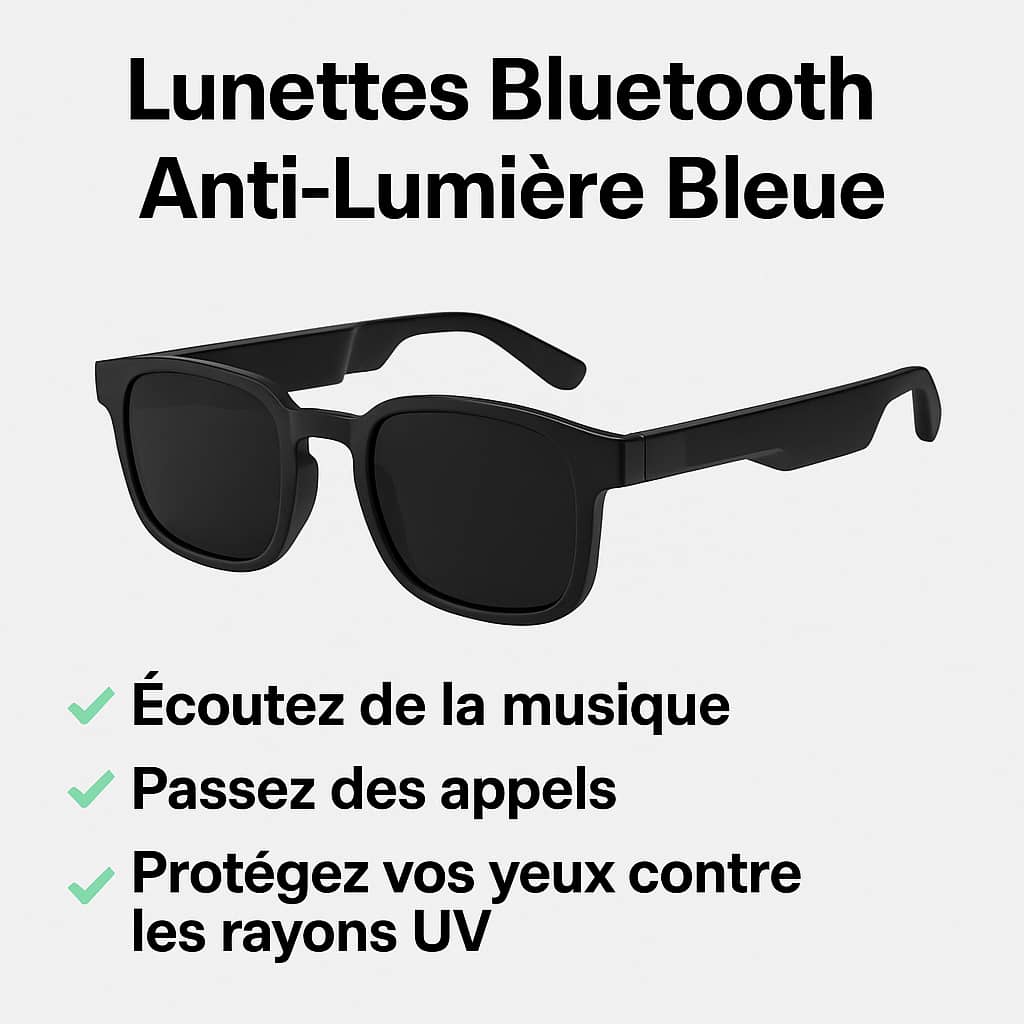 LUNETTE CONNECTEE ANTI-REFLET