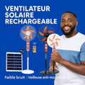 VENTILATEUR SOLAIRE RECHARGEABLE